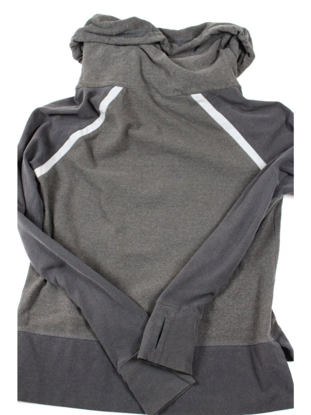 Sweaty Betty Gray Funnel Neck Pullover Sweatshirt Small - Picture 3 of 3
